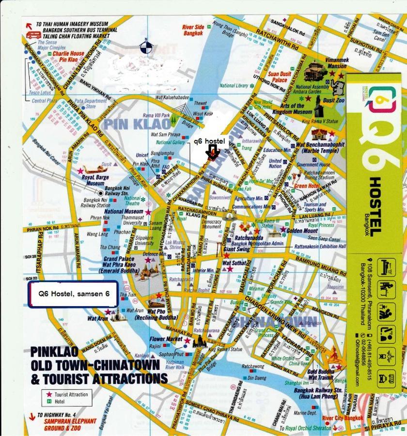 Q6 At 6 Hostel Bangkok Exterior foto
